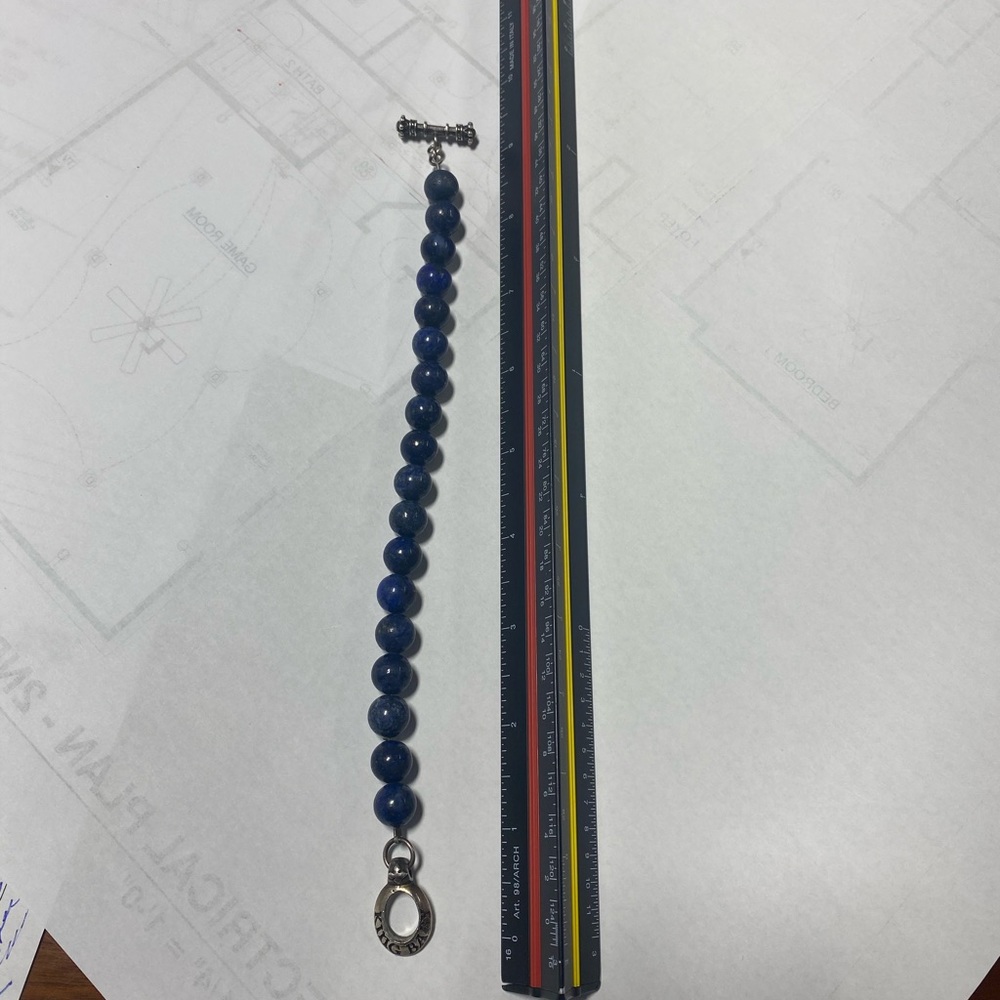 King baby blue lapis bracelet with clasp